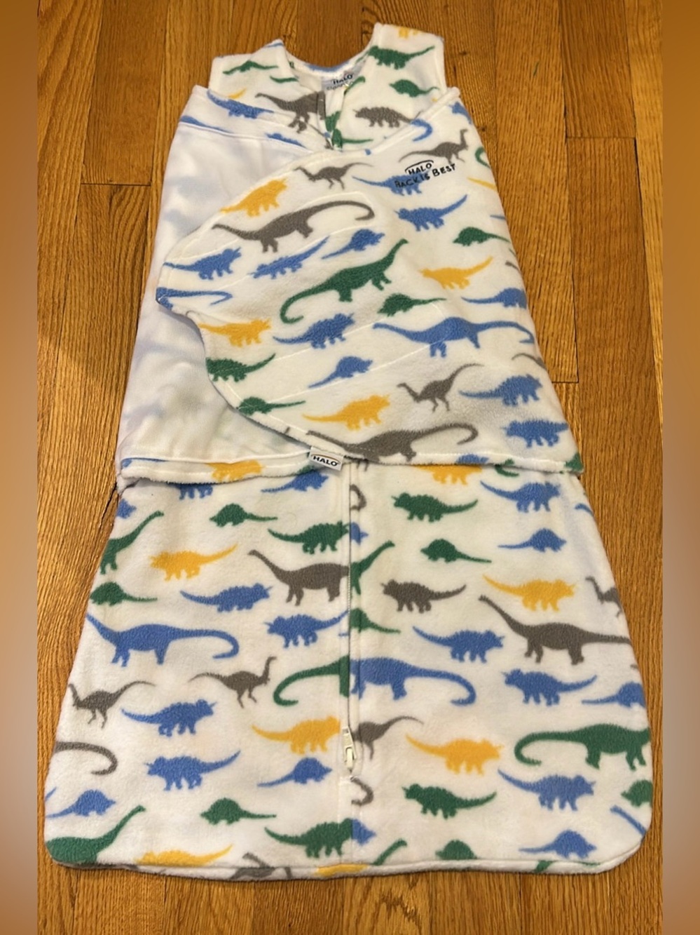 HALO Innovations Fleece Sleep Sack with Dinosaur Print, 3-6 months